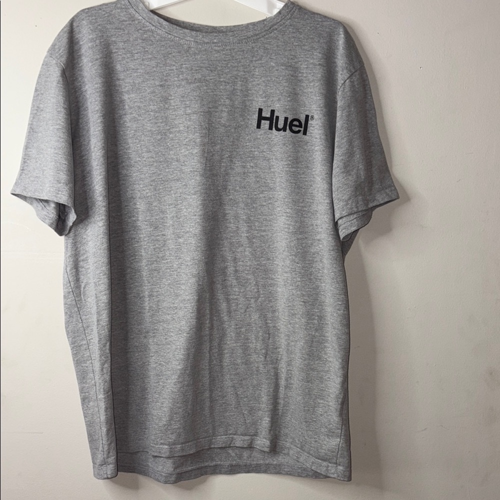 Gray Short Sleeve Tee with Minimalist Design